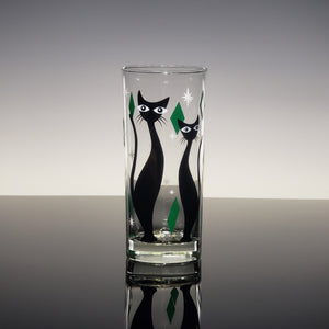 Jewel Tone Atomic Cat Collins Drinkware Set