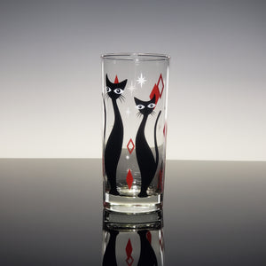 Jewel Tone Atomic Cat Collins Drinkware Set