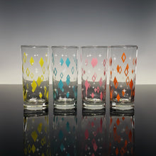 Load image into Gallery viewer, 8-Color Diner Diamonds Collins Drinkware Set