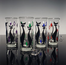 Load image into Gallery viewer, Jewel Tone Atomic Cat Collins Drinkware Set