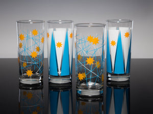 Toledo Sparks Drinkware 4 Glass Set