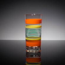 Load image into Gallery viewer, Citrus Stripe Collins Drinking Glasses
