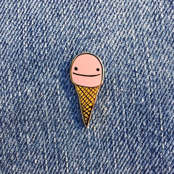Happy Ice Cream Enamel Pin - egads-shop