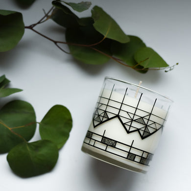 Geometric Mountains Candle - egads-shop