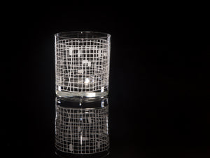 6-Color Basket Weave Rocks Glass Set