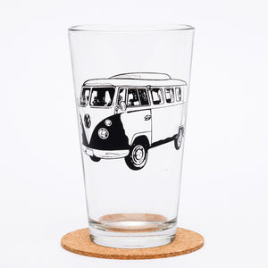 Retro Bus Pint Glass - egads-shop