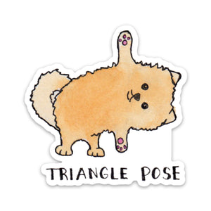 Yoga Dogs Triangle Pose Sticker - egads-shop