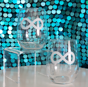 Infinity Symbol Wine Glasses