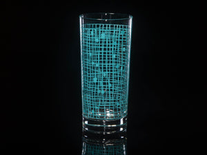 Blue Green Shot Glasses, Small Juice Glasses, Vintage Goblets