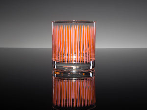 Atomic Pinstripe Disco Rocks Glass Set