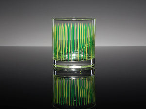 Atomic Pinstripe Disco Rocks Glass Set