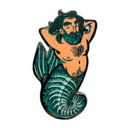 Skeleton Merman Enamel Pin - egads-shop