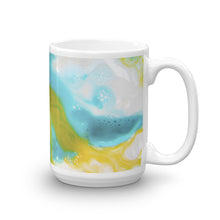 Load image into Gallery viewer, Turquoise and Yellow Ice Painting Mug - egads-shop